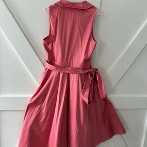 Gal meets glam Pink Sleeveless Dress with Belt